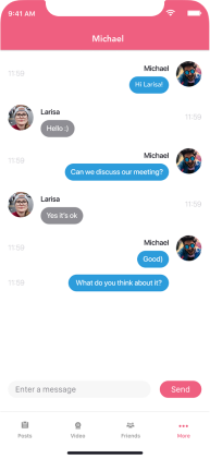 Individual and group chats